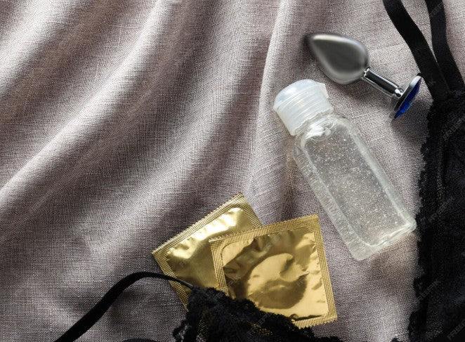 glijmiddel en latex condoom, veilige combinatie