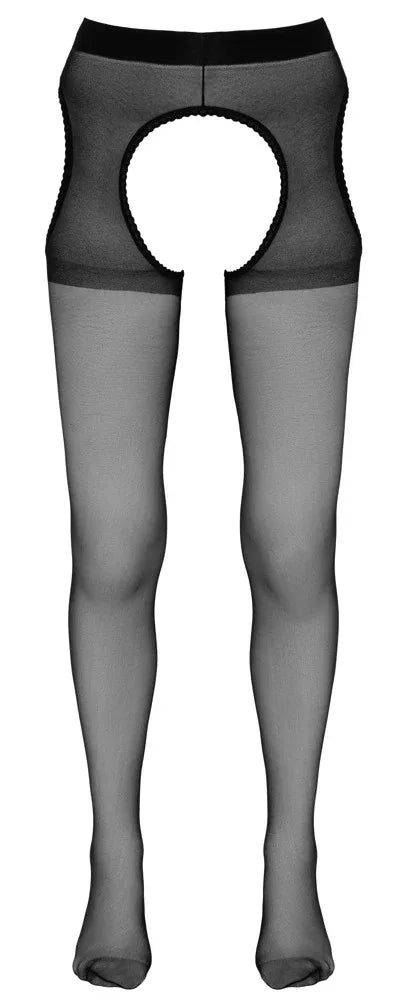Cottelli Legwear - Black Suspender Tights | Cottelli LEGWEAR - SIN&LACE | SIN&LACE