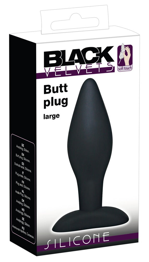 Butt plug Large - Black Velvets