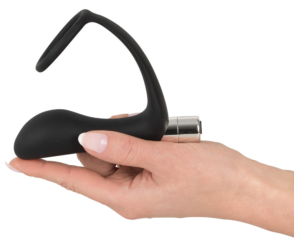 Black Velvets Vibrerende Buttplug & Cockring - Zwart