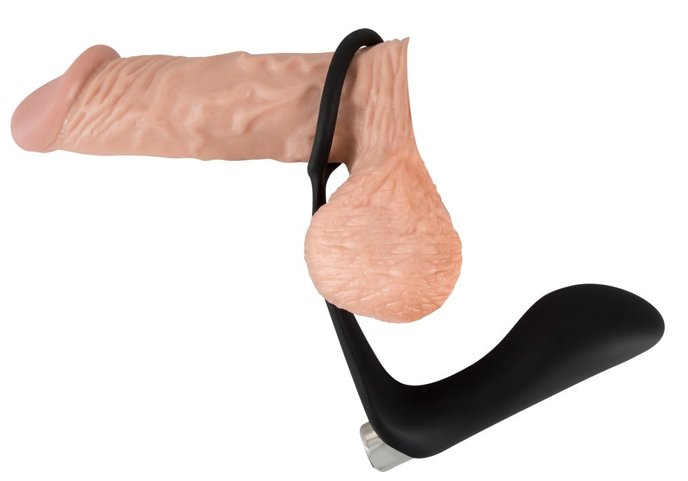Black Velvets Vibrerende Buttplug & Cockring - Zwart