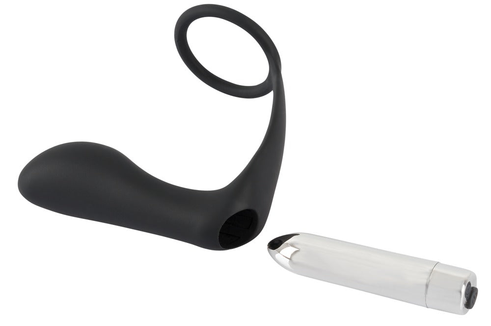 Black Velvets Vibrerende Buttplug & Cockring - Zwart