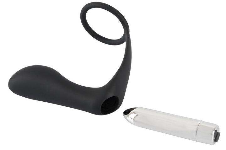Black Velvets Vibrerende Buttplug & Cockring - Zwart