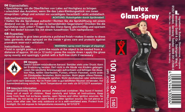 Latex Gloss Spray 100 | Late X - SIN&LACE | SIN&LACE