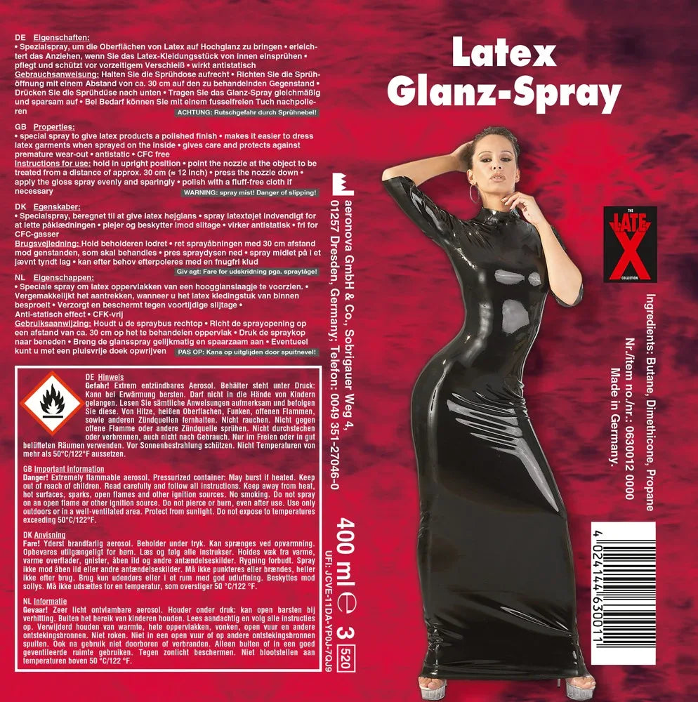 Latex Gloss Spray 400 | Late X - SIN&LACE | SIN&LACE