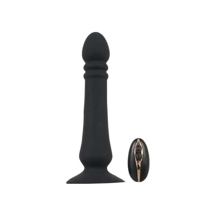 Black Velvets Anal Thruster Vibrator- Zwart