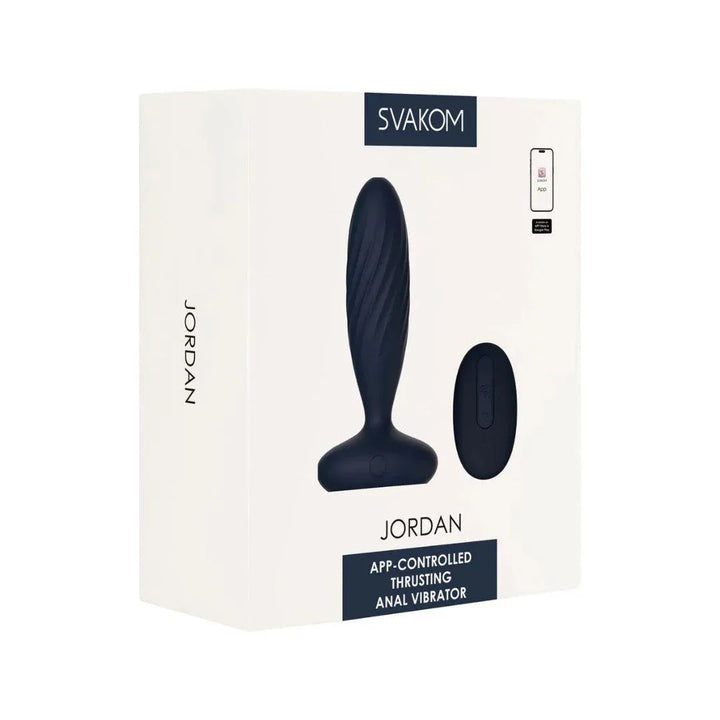 SVAKOM - Jordan Stotende Butt Plug - Blauw | 5.0 - SIN&LACE | SIN&LACE