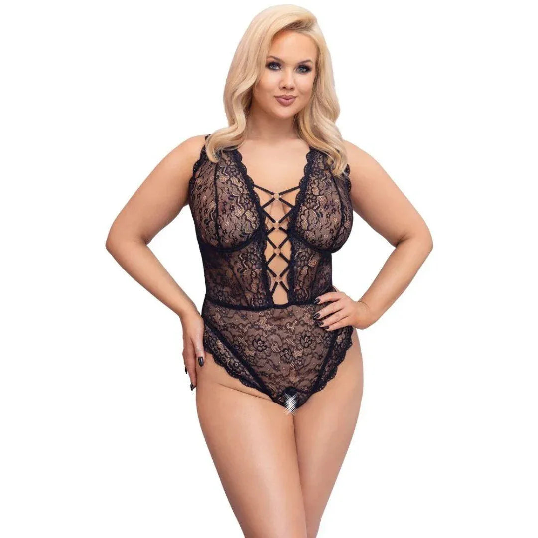 Cottelli - Seductive Crotchless Body | Cottelli CURVES - SIN&LACE | SIN&LACE