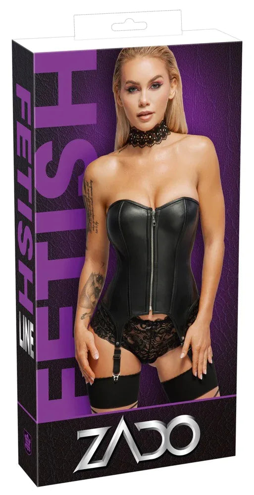 ZADO - Leather Suspender Corset | ZADO - SIN&LACE | SIN&LACE