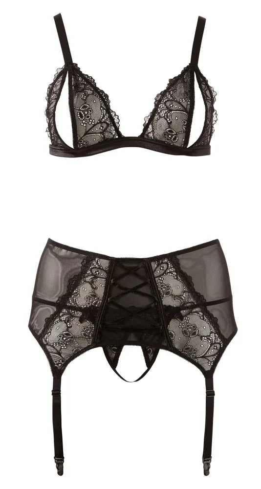 Cottelli - Take Me Suspender Set | Cottelli CURVES - SIN&LACE | SIN&LACE