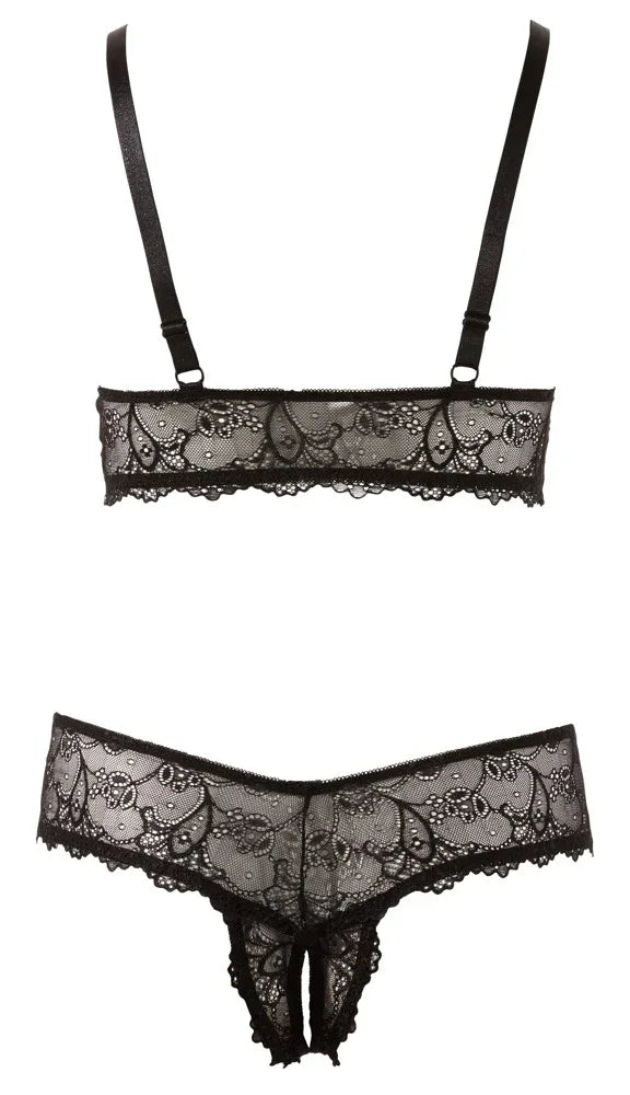 Cottelli - Elegant Black Lace Two-Piece | Cottelli CURVES - SIN&LACE | SIN&LACE