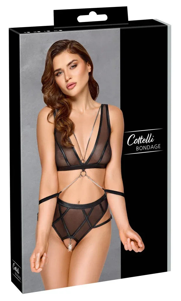 Cottelli Bondage - Lace and Leash Set | Cottelli BONDAGE - SIN&LACE | SIN&LACE