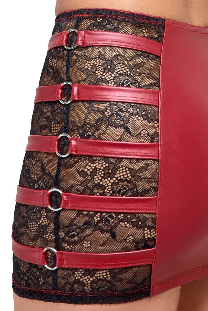 Cottelli Party - Sexy Red Top and Skirt Set | Cottelli PARTY - SIN&LACE | SIN&LACE