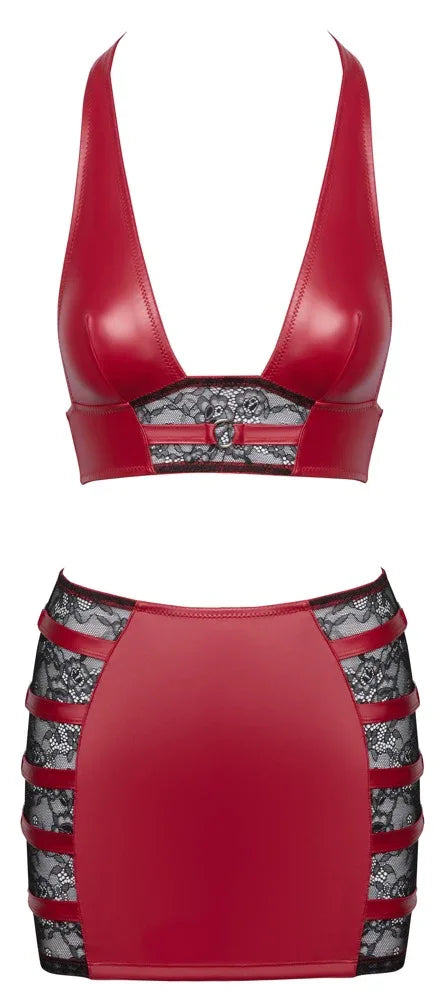 Cottelli Party - Sexy Red Top and Skirt Set | Cottelli PARTY - SIN&LACE | SIN&LACE