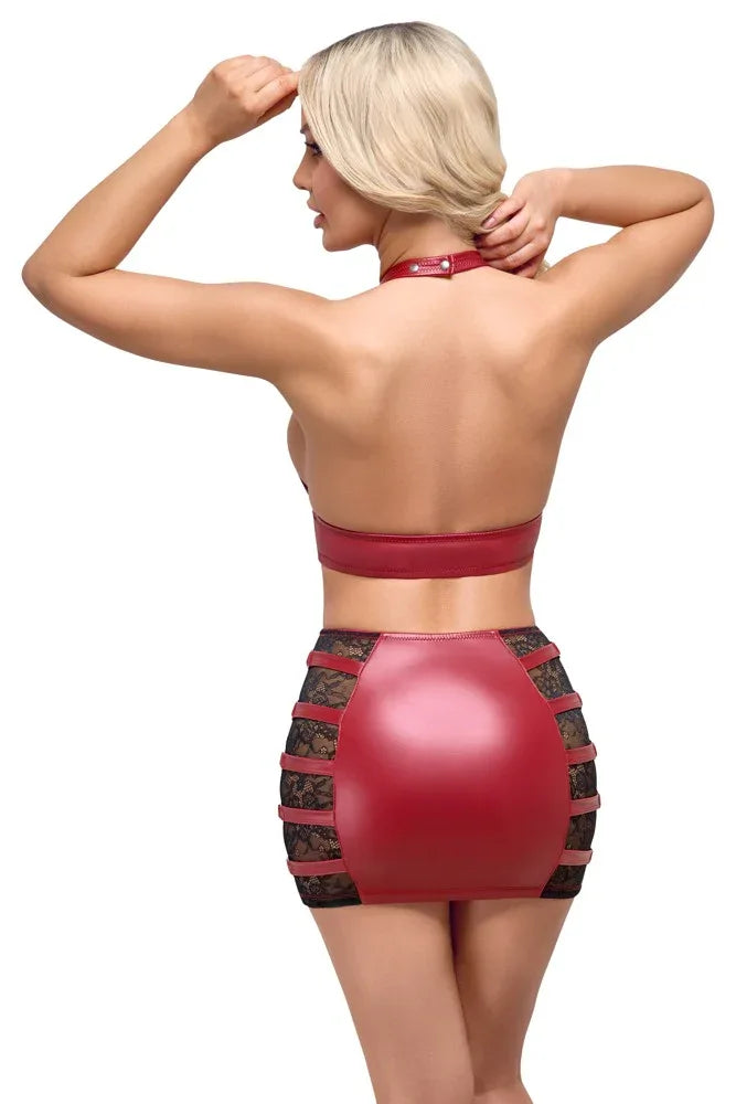 Cottelli Party - Sexy Red Top and Skirt Set | Cottelli PARTY - SIN&LACE | SIN&LACE