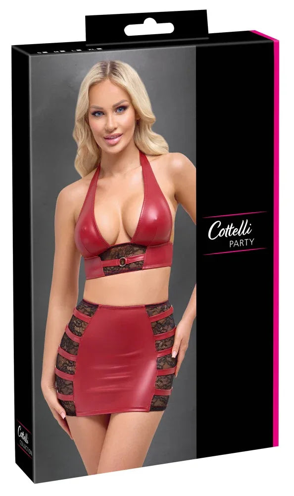 Cottelli Party - Sexy Red Top and Skirt Set | Cottelli PARTY - SIN&LACE | SIN&LACE