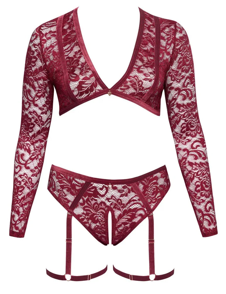 Cottelli - Red Velvet Set | Cottelli CURVES - SIN&LACE | SIN&LACE