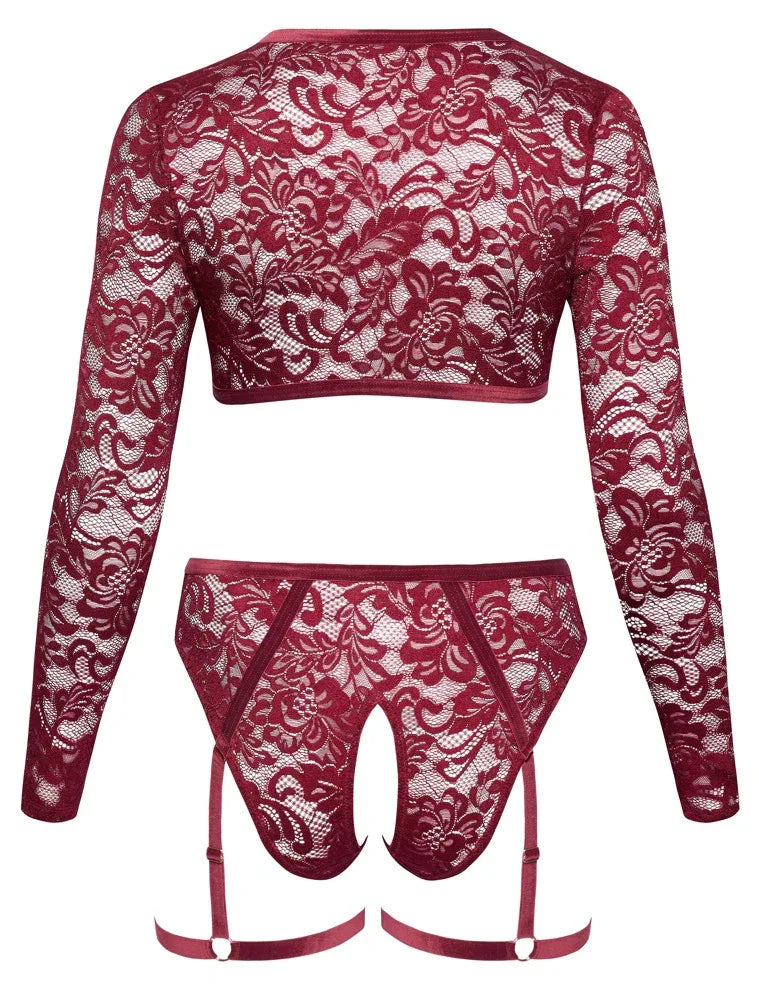 Cottelli - Red Velvet Set | Cottelli CURVES - SIN&LACE | SIN&LACE