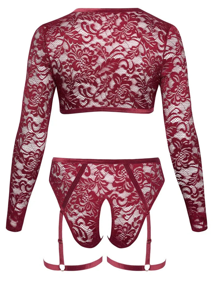 Cottelli - Red Velvet Set | Cottelli CURVES - SIN&LACE | SIN&LACE