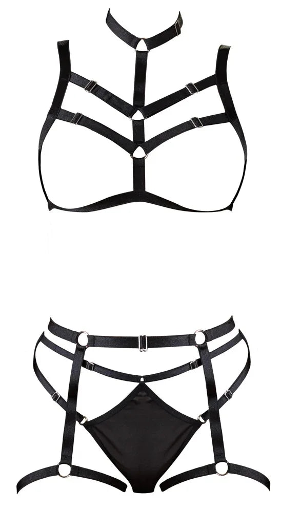 Cottelli LINGERIE - Elegant Harness Set | Cottelli LINGERIE - SIN&LACE | SIN&LACE
