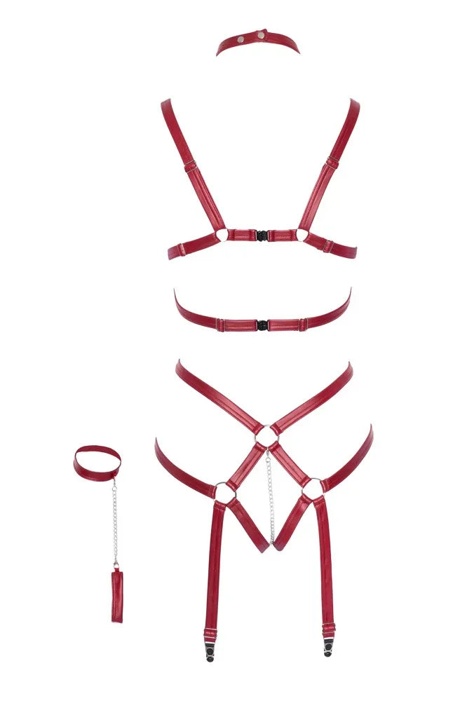 Bad Kitty - Dark Red Bondage Set | Bad Kitty - SIN&LACE | SIN&LACE