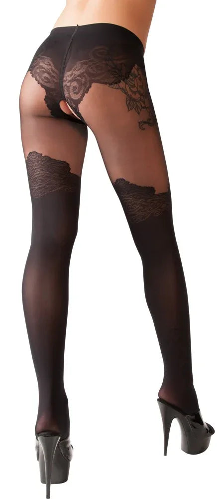 Cottelli Legwear - Sexy Crotchless Tights | Cottelli LEGWEAR - SIN&LACE | SIN&LACE