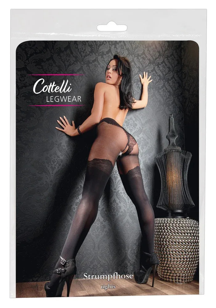 Cottelli Legwear - Sexy Crotchless Tights | Cottelli LEGWEAR - SIN&LACE | SIN&LACE