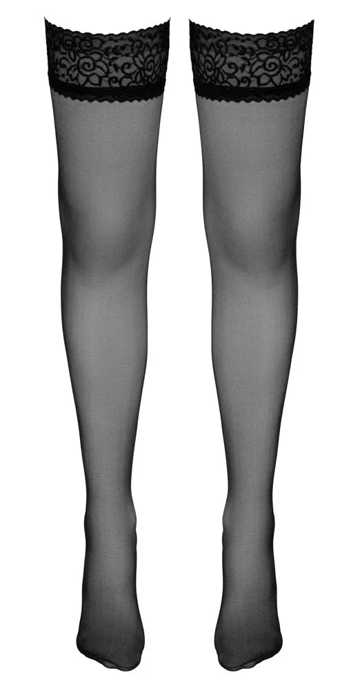 Cottelli Legwear - Classic Black Stockings | Cottelli LEGWEAR - SIN&LACE | SIN&LACE