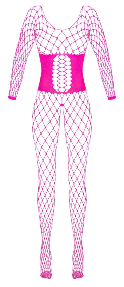 Fantasy - Sensual Crotchless Pink Catsuit | Fantasy - SIN&LACE | SIN&LACE