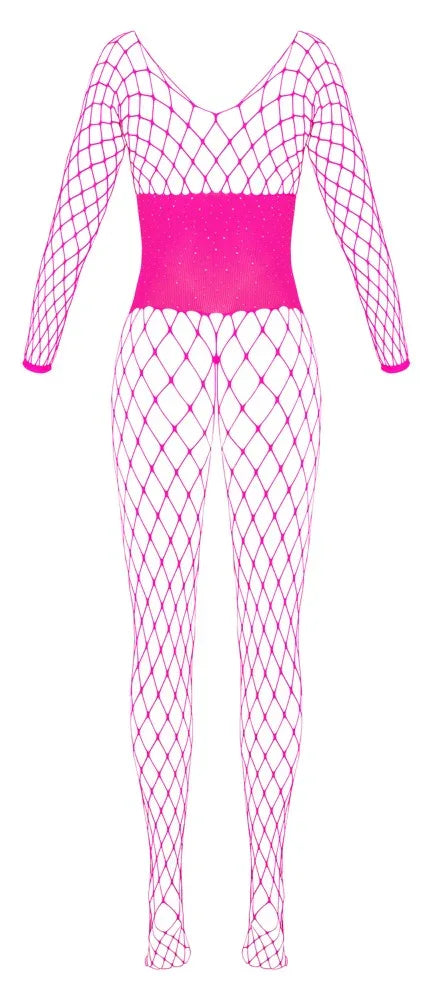 Fantasy - Sensual Crotchless Pink Catsuit | Fantasy - SIN&LACE | SIN&LACE
