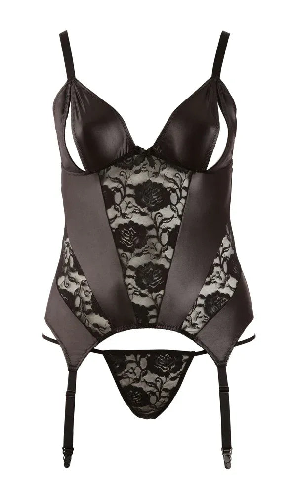 Cottelli - Ouvert Suspender Set | Cottelli CURVES - SIN&LACE | SIN&LACE