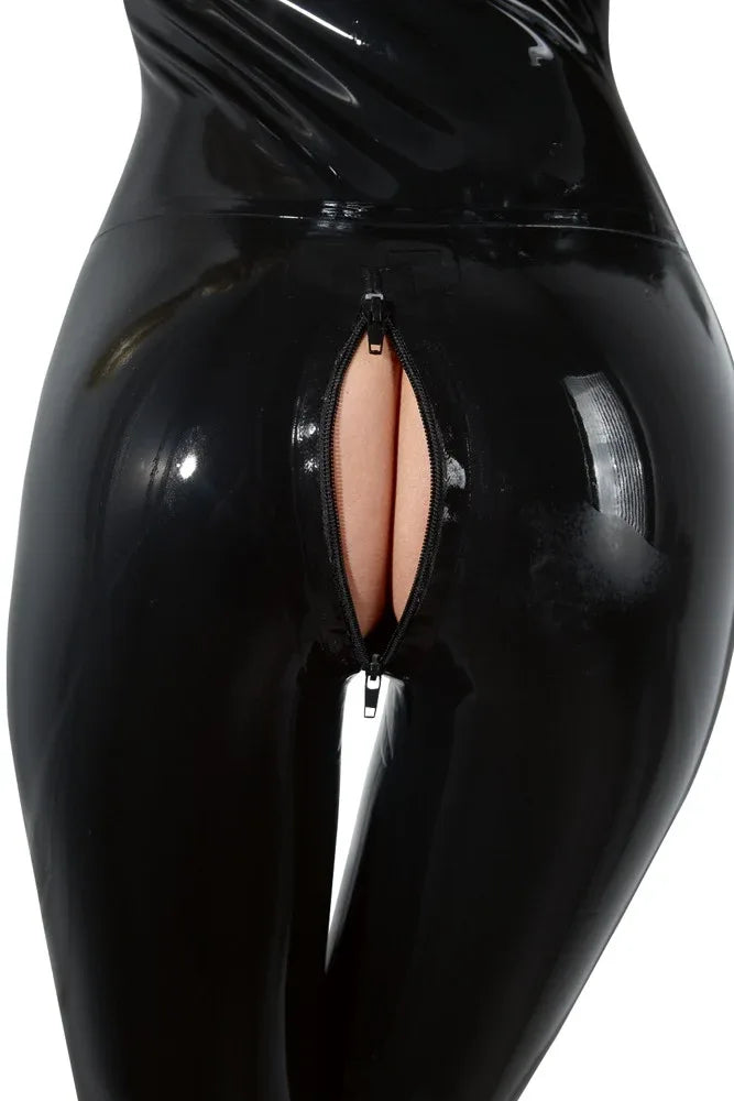 LATE X - Black Latex Catsuit | Late X - SIN&LACE | SIN&LACE