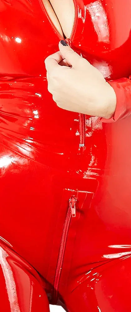 LATE X - Red Latex Catsuit | Late X - SIN&LACE | SIN&LACE