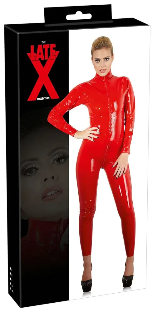 LATE X - Red Latex Catsuit | Late X - SIN&LACE | SIN&LACE
