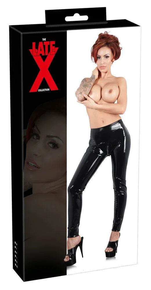 LATE X - Black Latex Legging | Late X - SIN&LACE | SIN&LACE