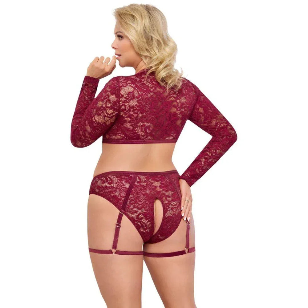 Cottelli - Red Velvet Set | Cottelli CURVES - SIN&LACE | SIN&LACE