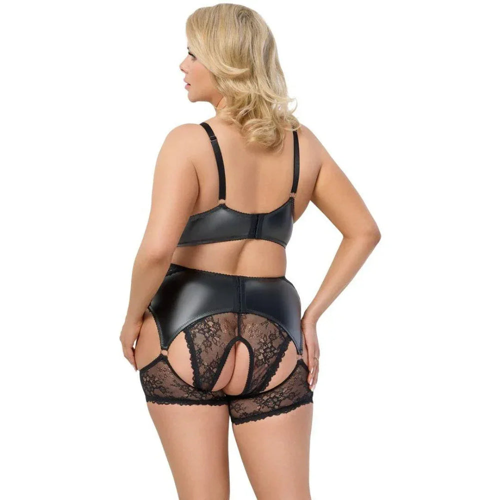 Cottelli - Wet Look & Lace Set | Cottelli CURVES - SIN&LACE | SIN&LACE