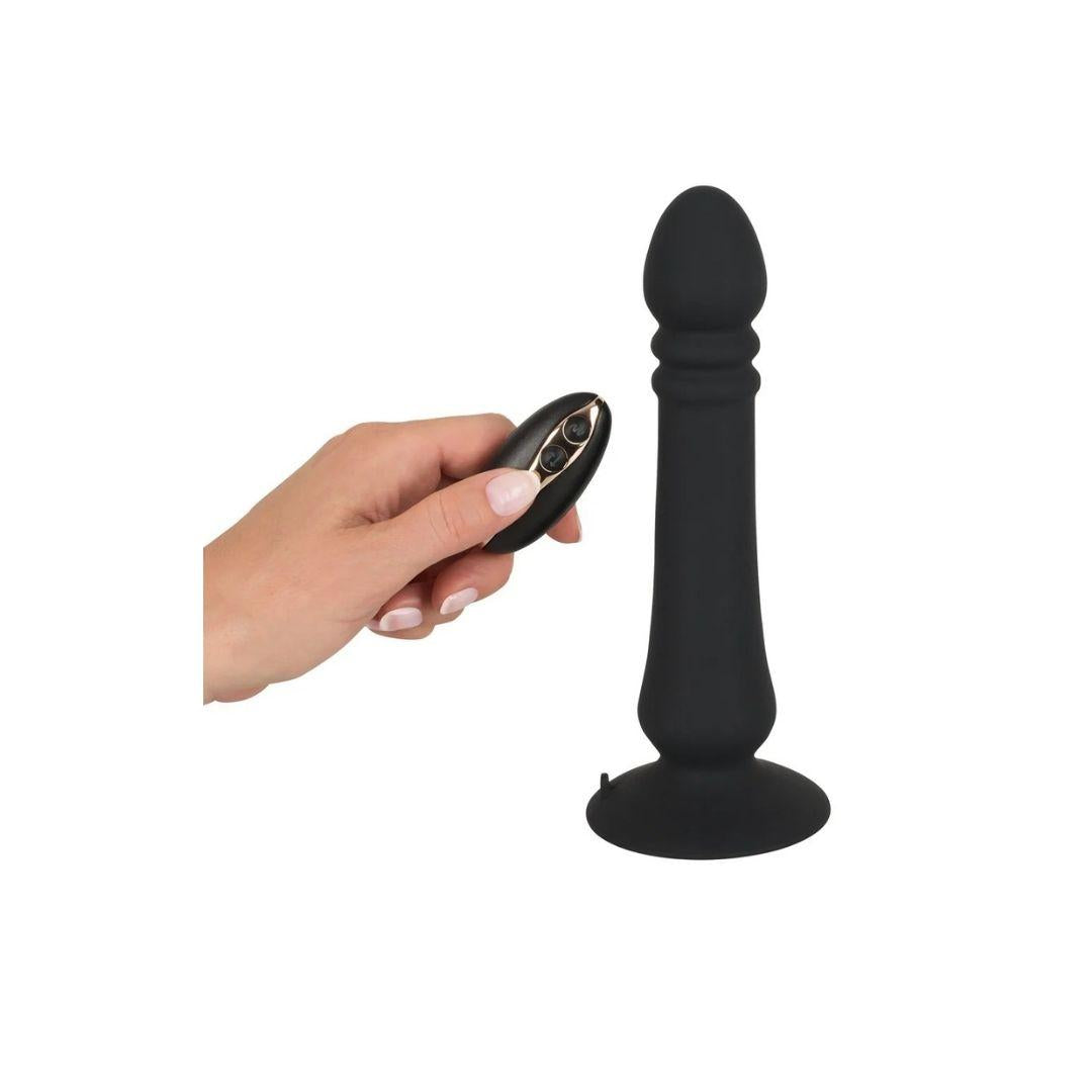 Black Velvets Anal Thruster Vibrator- Zwart