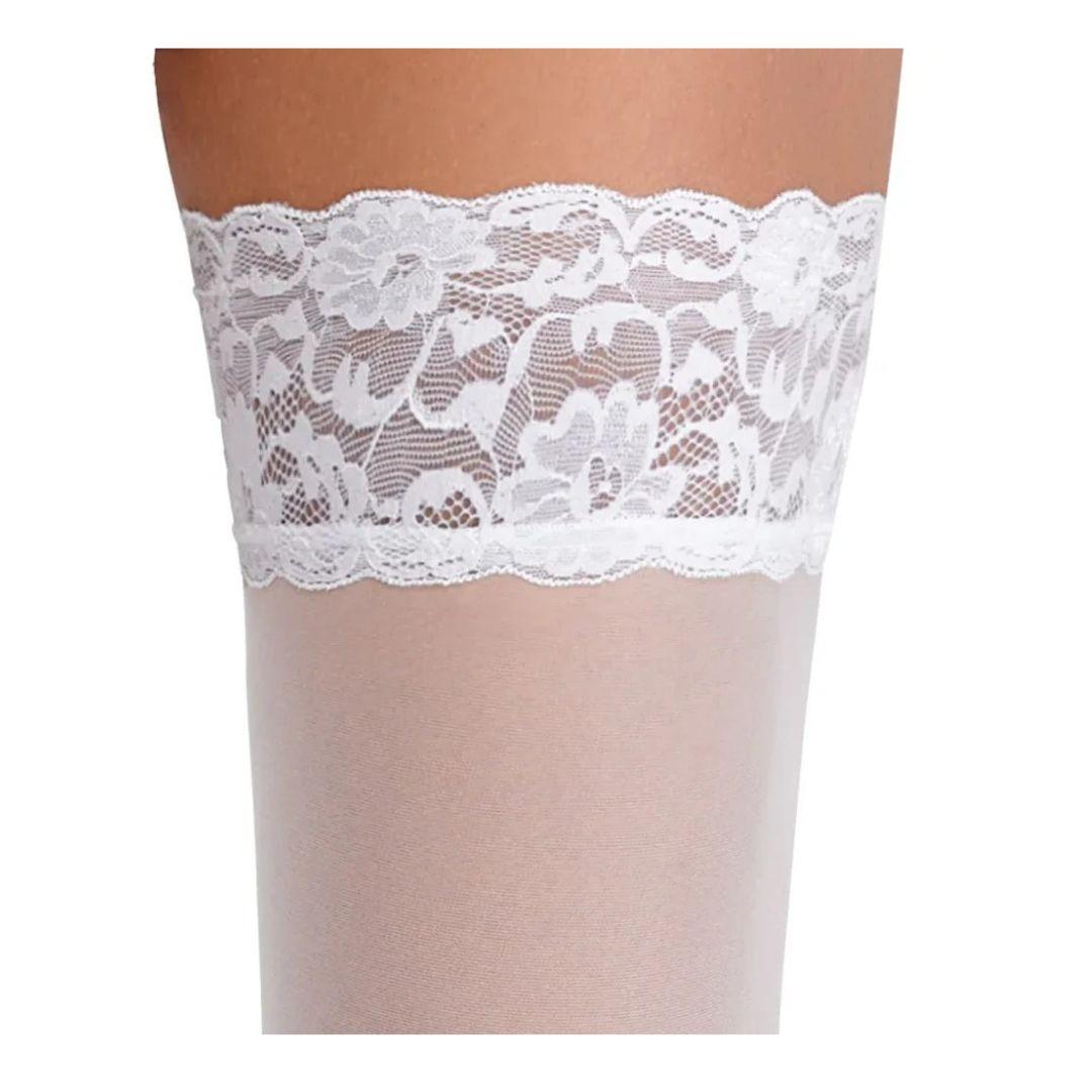 Witte hold-up kousen kant Cottelli Legwear - Cottelli
