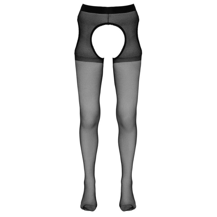 Zwarte jarretelpanty met kant Cottelli Legwear - Cottelli
