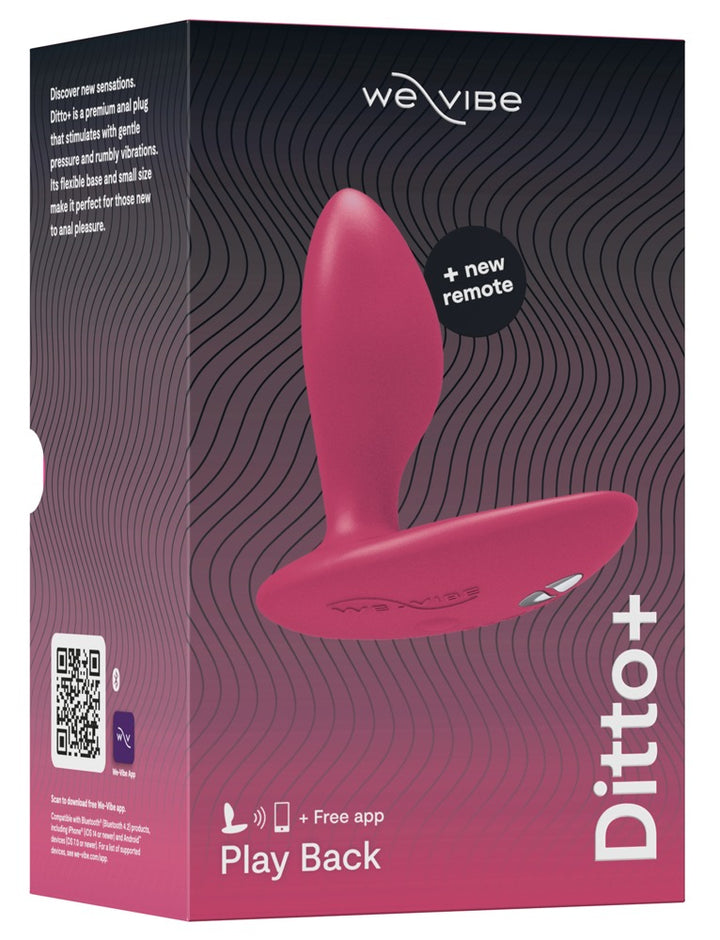 We-Vibe Ditto+ Buttplug - Cosmic Roze