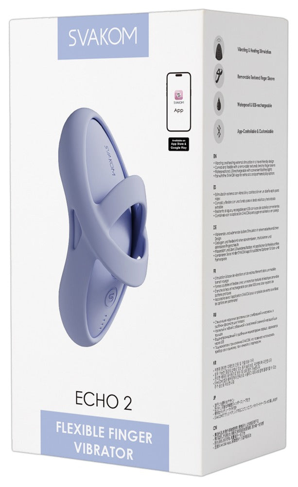 Svakom Echo 2 vinger vibrator - Blauw